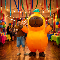 Costume de mascotte d'animal capybara gonflable en PVC pour adultes unisexe, fête d'Halloween, carnaval, marque Saygo