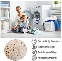 Hot Sale Custom Printing Lustige weiche runde Flanell mexikanische Throw Burrito Tortilla Decke