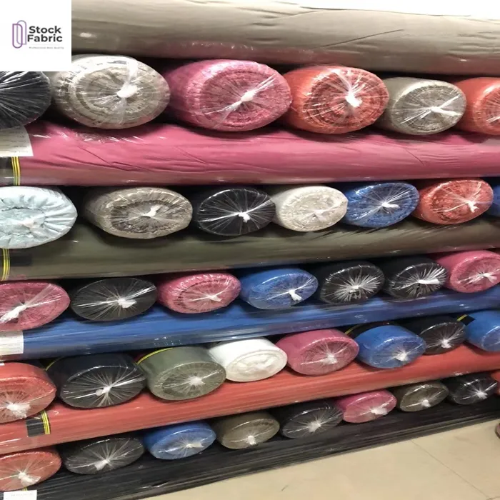 뜨거운 판매 짠 100% 레이온 viscose 능 직물 고체 stocklot 직물 Shaoxing 섬유 중국