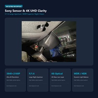 Kamera Dash Tersembunyi untuk Toyota Prado 2024 Lexus GX Kaca Spion 4K 2K Kontrol Aplikasi WiFi Sudut Lebar 170 Derajat