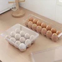 Scelta divertente contenitore per alimenti di alta qualità trasparente frigorifero per animali domestici scatola per uova scatola per frigorifero con coperchio