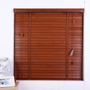 Listón <span class=keywords><strong>de</strong></span> persianas enrollables <span class=keywords><strong>de</strong></span> madera para interiores y exteriores incorporado para ventana con cortinas y sombra - Product Image 4
