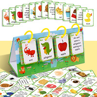 Cartes Flash Éducatives de Bureau avec Certification CE, Mots Naturels et Images en Anglais, pour l'Apprentissage Parent-Enfant