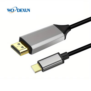 Adaptador USB C a HDTV de alta velocidad 3,1 USB 4K 60Hz Tipo C para computadora portátil Teléfono TV y micrófono Directo de fábrica - Product Image 1