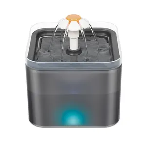 2L Ultra-silenzioso gatto fontana di acqua USB alimentato elettrico ciotola automatica per animali con luce a LED per gatti e animali domestici