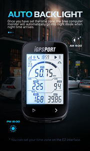 Ordinateur de vélo numérique sans fil BSC100S avec GPS, ANT+, étanche IPX6, altimètre barométrique, écran LCD 2,4 pouces pour le cyclisme - Product Image 6