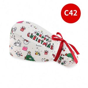 Coton Confortable Travail Scrubs Chapeau Agence De Beauté Laboratoire Médecin Dentiste Soins Infirmiers Chapeaux Anti-Poussière Bouffant Réglable Casquette Médicale - Product Image 4