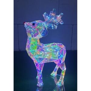 Reno de PVC con Luces LED, 200 Luces, Blanco Frío, 21x18, Altura 39.5 cm - Product Image 1