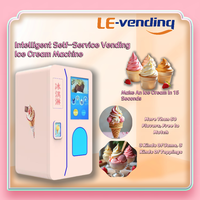 Distributeur automatique de crème glacée en libre-service 24h/24 pour parc d'attractions, aéroport, centre commercial