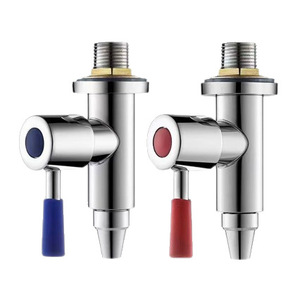 Robinet distributeur d'eau 4 voies chaud et froid vertical DN15 en acier inoxydable pour eau potable - Product Image 1