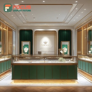 Custom Custom Jewelry Display Case Manufacturer Laminated Finish Boutique Space Jewelry Cabinet - Product Image 1