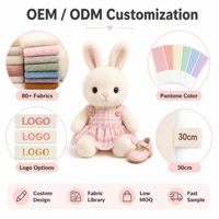Peluche personnalisée mini lapin adorable, jouet en peluche, cadeau pour enfants, objet de collection, décoration, coton PP, polyester, lavable