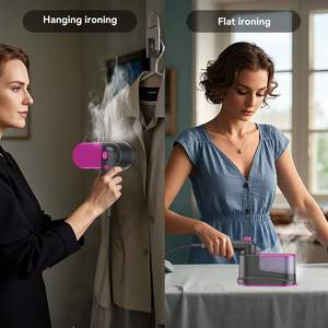 Mini plancha de vapor para calentamiento rápido, máquina de planchar portátil, mango plegable giratorio para planchado en seco y húmedo para el hogar - Product Image 6
