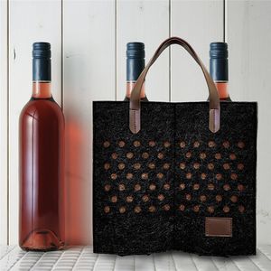 ถุงรู้สึกถึงไวน์แดง2ขวดเหมาะสำหรับเป็นของขวัญให้ถุงไวน์ - Product Image 4