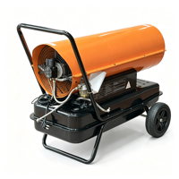 LN70KTCE LENUAN Ventilateur à air forcé en acier inoxydable 70 kW avec élément chauffant et moteur, chauffage au gaz de sécurité pour l'élevage de poulets