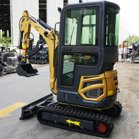 Mini-excavatrice hydraulique diesel EACHAN CE EPA Engine 1,8 tonne, petite pelle pour travaux agricoles, rénovation de cour, micro-pelle pour la maison