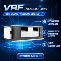 Unité intérieure VRF encastrée à haute pression statique pour plafond, à économie d'énergie, pour climatisation VRF commerciale
