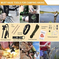 Trousse de premiers secours tactique portable, équipement de survie d'urgence pour la randonnée, la chasse, l'aventure, le camping en plein air et en milieu sauvage