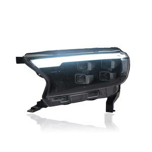ไฟหน้า LED สำหรับ <span class=keywords><strong>Ford</strong></span> <span class=keywords><strong>Everest</strong></span> ปี 2016-2019 พร้อมเลนส์โปรเจคเตอร์ ไฟ DRL และไฟเลี้ยวแบบไดนามิก ชุดประกอบสำเร็จ - Product Image 1