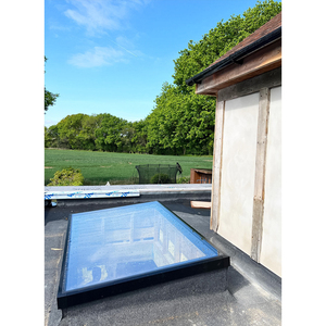 Esile struttura <span class=keywords><strong>lucernario</strong></span> piano <span class=keywords><strong>tetto</strong></span> con vetro di sicurezza per case NFRC ad alta efficienza energetica in alluminio finestra fissa sul <span class=keywords><strong>tetto</strong></span> - Product Image 4