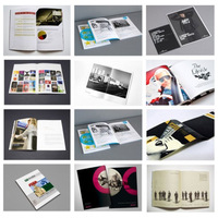 Manuel d'instruction pliable pour entreprise, livres et journaux, trois dossiers, manuel d'instruction personnalisé