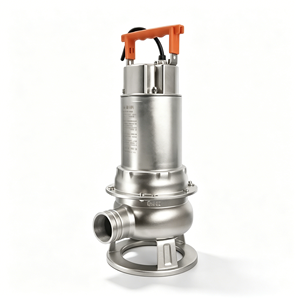 Pompe submersible manuelle en acier inoxydable QWK, non automatique, sans flotteur, connexion à bride, pour eaux usées - Product Image 1