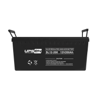 Batterie au plomb scellée VRLA sans entretien, batterie 12V 200ah 250ah pour système solaire, éclairage UPS
