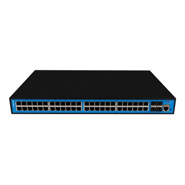 EWIND High Quality 48 Port Gigabit + 10G Uplink L2+ Managed PoE Switch for CCTV Cameras