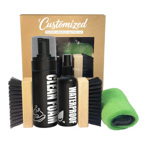 Kit Personalizado de 5 Piezas para el Cuidado del Calzado con Logo de Marca, <span class=keywords><strong>Limpiador</strong></span> para Quitar Manchas de <span class=keywords><strong>Zapatos</strong></span> y Zapatillas Deportivas, para Calzado de Cuero y Gamuza - Product Image 1