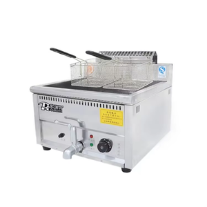 CHUANGYU <span class=keywords><strong>Friteuse</strong></span> <span class=keywords><strong>électrique</strong></span> commerciale <span class=keywords><strong>professionnelle</strong></span> 12/15/17/22/24/28/30L <span class=keywords><strong>Friteuse</strong></span> chips de poulet <span class=keywords><strong>Friteuse</strong></span> réservoir en acier inoxydable - Product Image 2