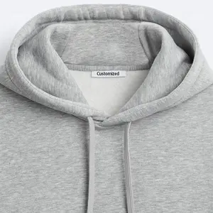 Mens 100% Cotton Hoodie High Quality Plain Blank Custom Logo Streetwear Hoodies