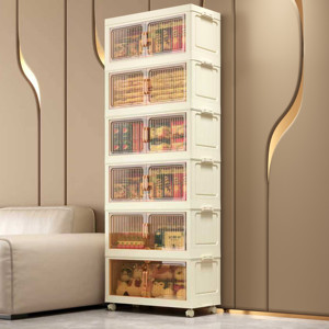 Nuovo Armadio Pieghevole per Casa, Guardaroba Richiudibile in PP Non Tessuto, Organizzatore Pieghevole per <span class=keywords><strong>Vestiti</strong></span>, Scatola Contenitore per Abbigliamento - Product Image 1