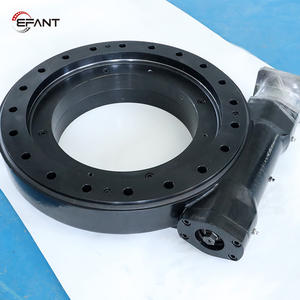 Unidad de giro cerrada Engranaje de gusano único SE21 Unidad de giro con <span class=keywords><strong>motor</strong></span> de 24V DC para rastreador solar - Product Image 1