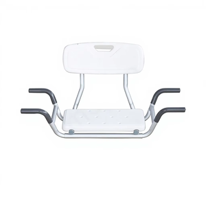 Siège de baignoire à largeur réglable dans la salle de bain avec cadre en aluminium arrière tabouret de bain pour la douche handicapée à l'hôpital - Product Image 1