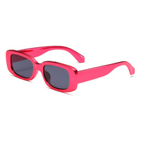 Lunettes de soleil vintage populaires de style INS, petites, rectangulaires, ovales, chromées, pour hommes et femmes, avec support de logo personnalisé
