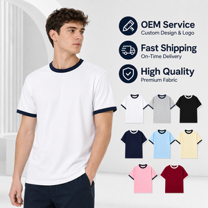 Camisetas de Alta Calidad para Hombre, 100% Algodón, Color Personalizado, Diseño OEM, Impresión DTG, Logotipo, Uso Diario Informal, Venta al Por Mayor Directa de Fábrica OEM ODM - Product Image 1