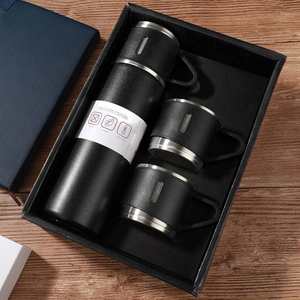 Factory Wholesale 500 ml Set Christmas Gift Thermos Vacuum Flask Stainless Steel <b>Water</b> <b>Bottle</b> With 2 Cups <b>Hot</b> and Cold Fl - Product Image 3
