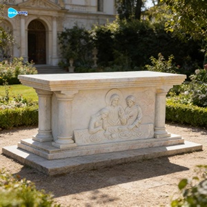 Table d'autel en marbre <span class=keywords><strong>de</strong></span> style moderne, fournitures religieuses pour <span class=keywords><strong>l</strong></span>'<span class=keywords><strong>église</strong></span>, sculpture, <span class=keywords><strong>église</strong></span> <span class=keywords><strong>catholique</strong></span> à vendre - Product Image 3