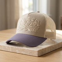 Gorras Trucker Unisex de Estilo Deportivo, Color Sólido, Visera Plana, Ajustables con Broche, 5 Paneles, 100% Poliéster, para las Cuatro Estaciones