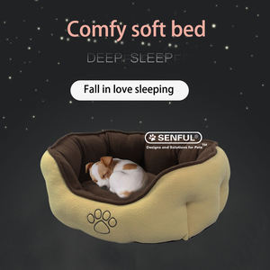 Voor <span class=keywords><strong>Petstar</strong></span> Gezellig Zacht Warm Polar Fleece Jacquard Stof Rechthoek Pp Katoenen Kat Hond Huisdier <span class=keywords><strong>Bed</strong></span> Met Dierenpatroon Verpakt In Doos - Product Image 3