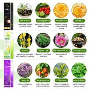 ATOANY Diffusori di Aromi <span class=keywords><strong>con</strong></span> Estratti Botanici Puri, Penna Diffusore di Erbe per 600 Utilizzi <span class=keywords><strong>con</strong></span> 3 Fragranze: Maca, Mullein, Calmante - Product Image 6