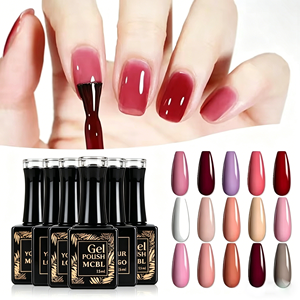 Nuevo <span class=keywords><strong>Set</strong></span> de Esmalte de Uñas en Gel UV Vegano con Logotipo Coreano Personalizado, Estilo Francés Rojo, en Caja Completa Premium, Llegada en 2025 - Product Image 5
