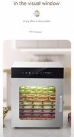 24-bakjes Elektrische Digitale Voedseldroger Grote Capaciteit Commerciële Fruit- & Groente Droogmachine