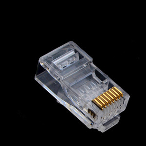 ตัวเชื่อมต่อเครือข่าย Rj45 Cat6 8p8c ปลั๊กอีเธอร์เน็ตโลหะผสมทองแดงเคลือบทองสำหรับเครือข่ายคอมพิวเตอร์ - Product Image 3