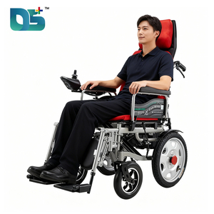 Silla <span class=keywords><strong>de</strong></span> Ruedas Eléctrica Plegable Ligera con Respaldo Reclinable Inclinable y Giro <span class=keywords><strong>de</strong></span> 360 Grados °   Controlador <span class=keywords><strong>de</strong></span> Joystick para <span class=keywords><strong>Personas</strong></span> Mayores con Discapacidad - Product Image 3
