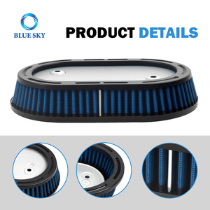 Filtro de Aire Lavable de Alto Flujo para Motocicleta, Repuesto para Harley M8 Softail <span class=keywords><strong>2018</strong></span>-2023, Touring 2017-2023 (Todos los Motores <span class=keywords><strong>114</strong></span>) - Product Image 3