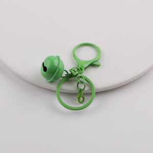Mini campana metálica para llavero, colgante para manualidades, adorno para bolsos y muñecas, accesorio de forma redonda con acabado chapado. - Product Image 2