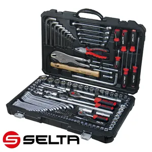 SELTA 공장 도매 142 Pcs 역학 도구 세트 자동차 자동 수리 소켓 및 손 도구 세트