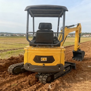 Escavadora Mini Crawler Amarela CHUANGLIAN 1700kg Sistema Hidráulico Capacidade do Balde de 0,03m Motor LAIDONG380 Garantia de 1 Ano - Product Image 6