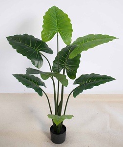 <span class=keywords><strong>Alocasia</strong></span> Artificial <span class=keywords><strong>de</strong></span> Tallo Grueso y Resistente en Maceta <span class=keywords><strong>de</strong></span> Plástico, <span class=keywords><strong>de</strong></span> Múltiples Tamaños, para Decoración Interior, Planta Verde Tropical <span class=keywords><strong>de</strong></span> Bajo Mantenimiento - Product Image 2